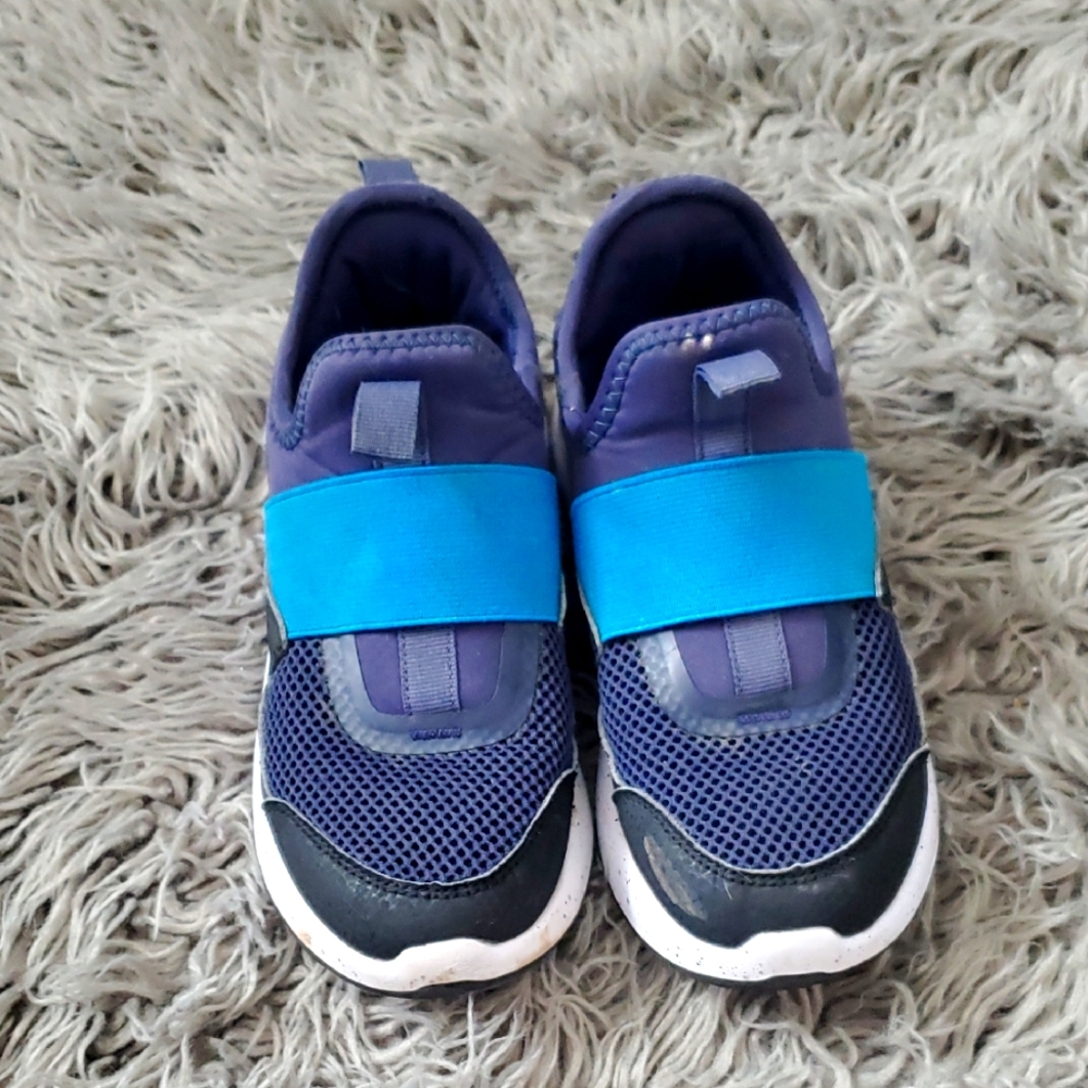 Kids Blue and Black Sneakers